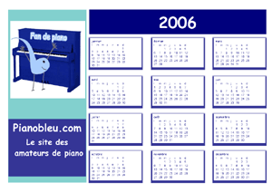calendriers 2006 calendriers 2006