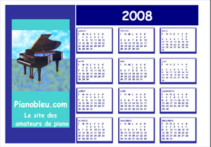 calendrier 2008